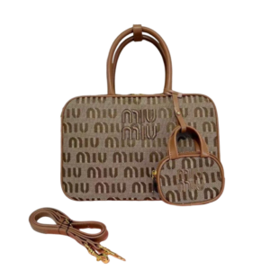Miu Miu Monogram Canvas Satchel